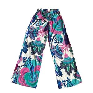 Rachel Zoe Multicolor Floral Palazzo Wide Leg Pants